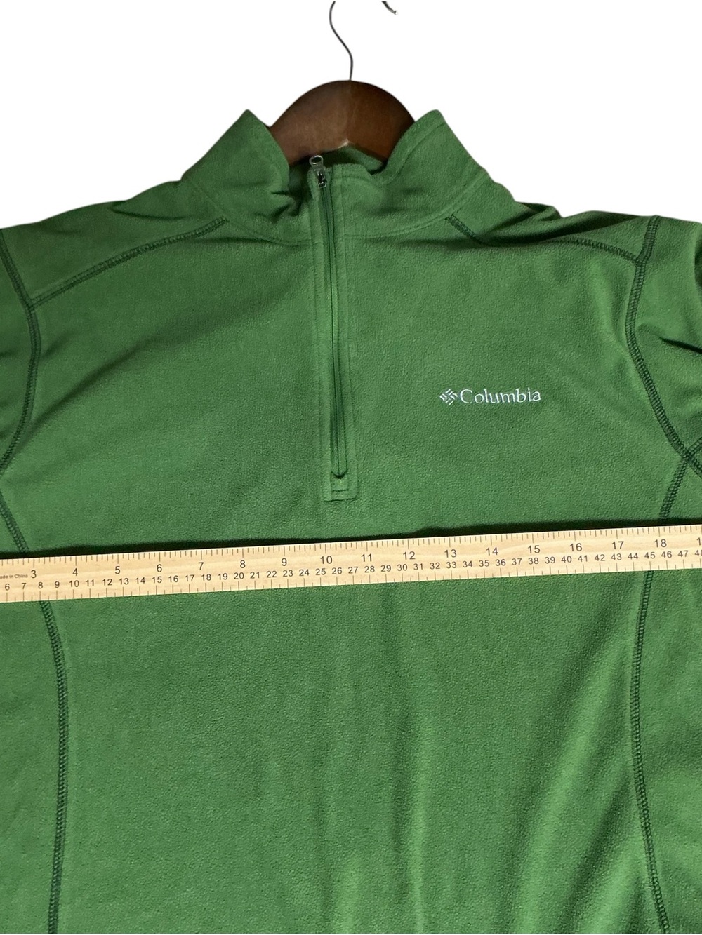Columbia Sportswear Green Quarter Zip Microfleece Sweater - Picture 8 of 8